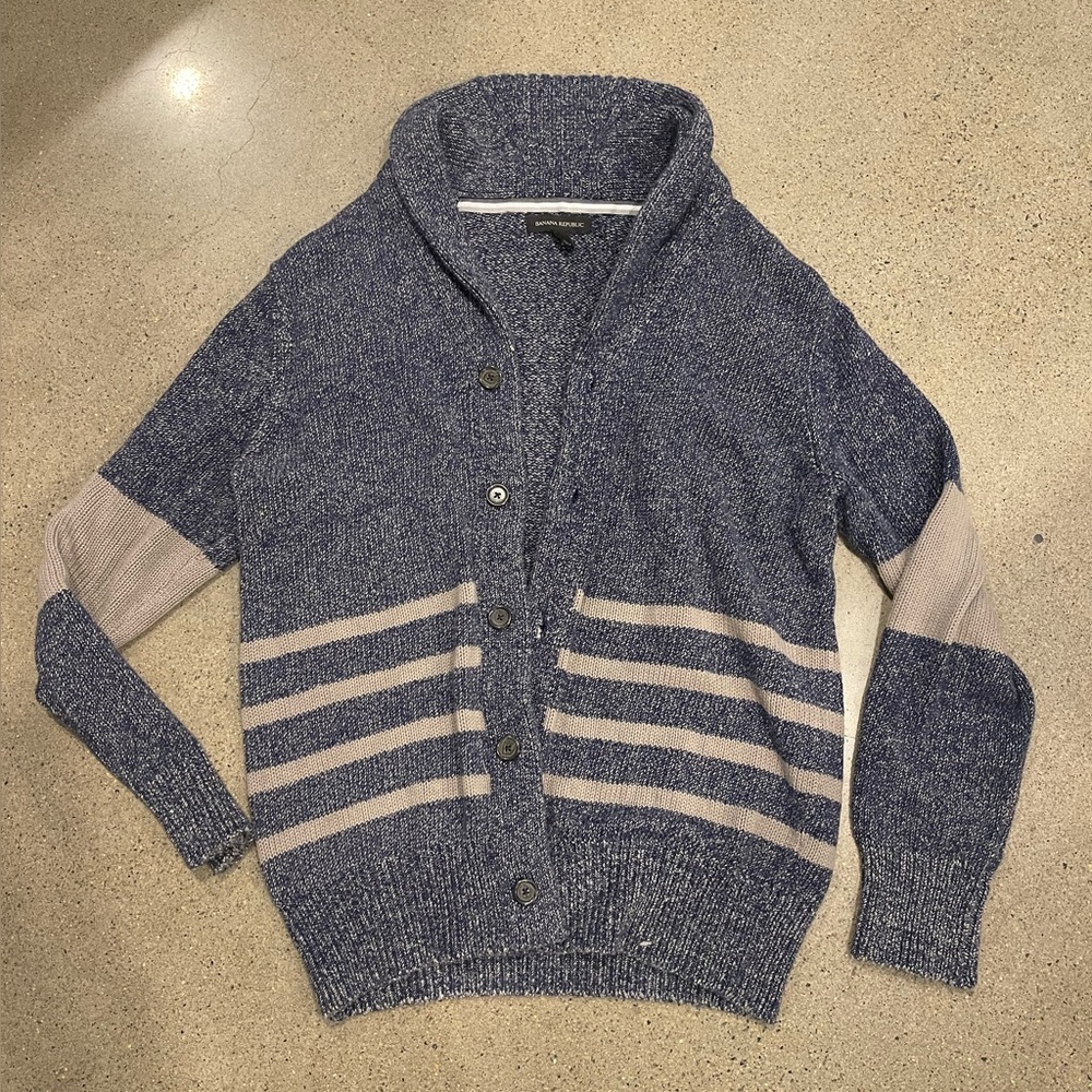 BANANA REPUBLIC MENS CARDIGAN SWEATER LARGE